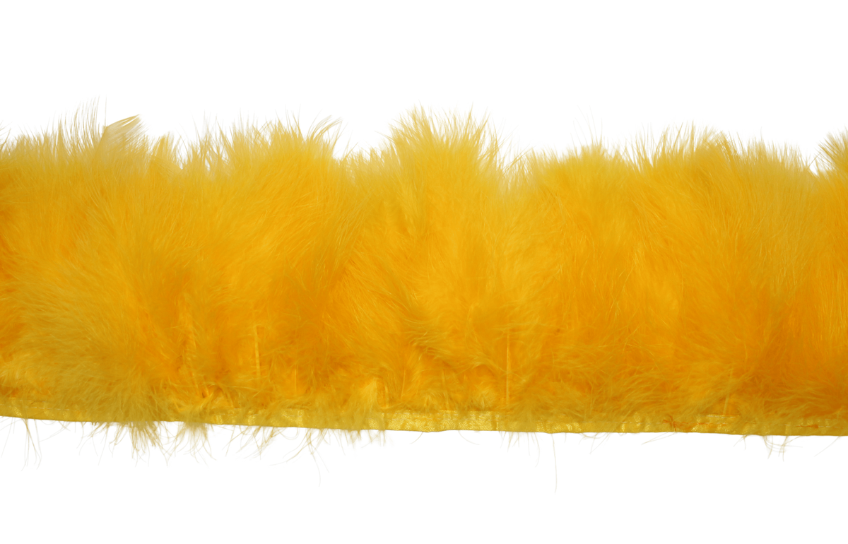 5-7" Marabou Puff Yards H38 Gold