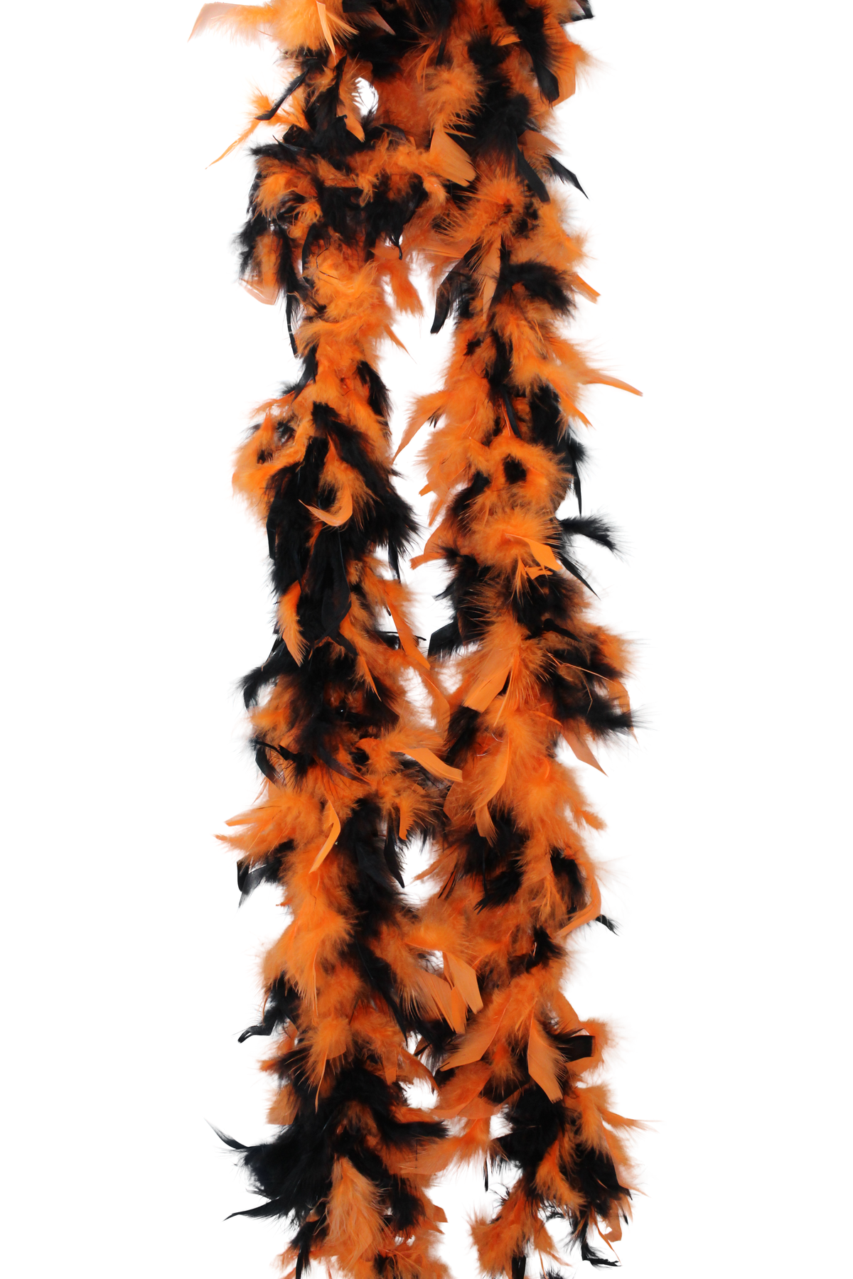 Halloween Chandelle Boas 6-Pack – Black & Orange | 20g