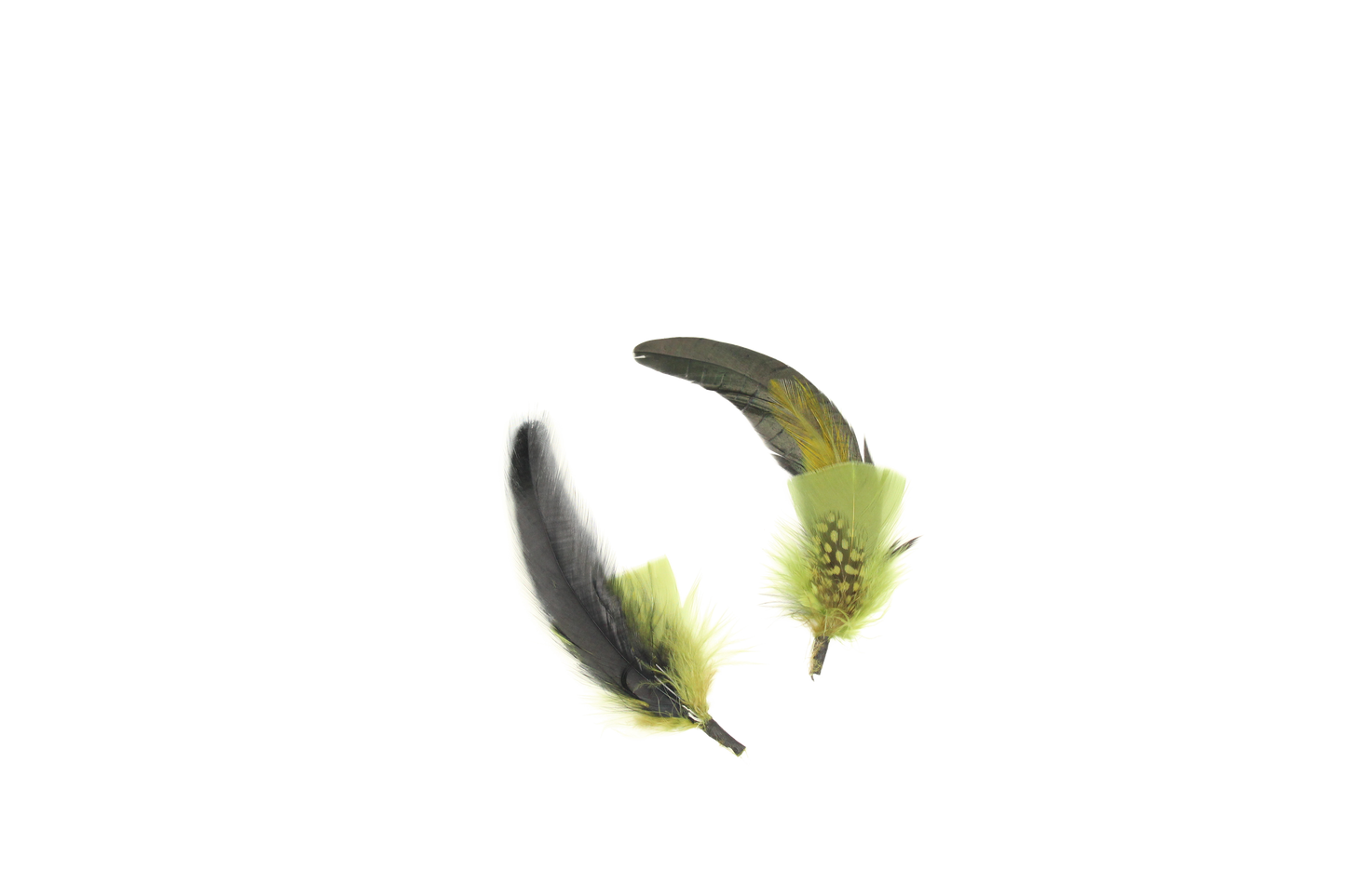 MD 5" & Up Hackle/Guinea Olive w/ Nylon Loop (2pc)