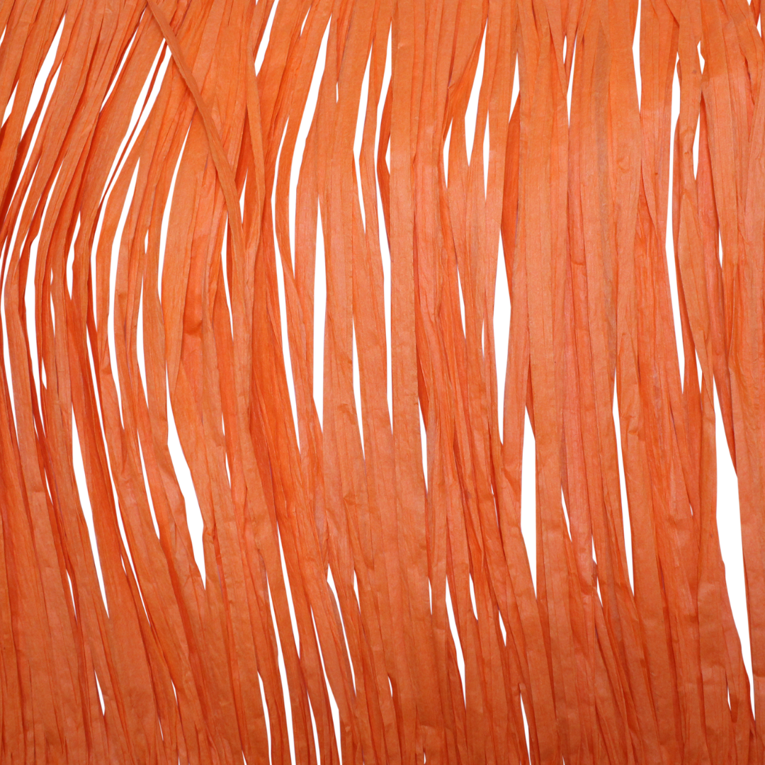 8" Raffia H62 Orange