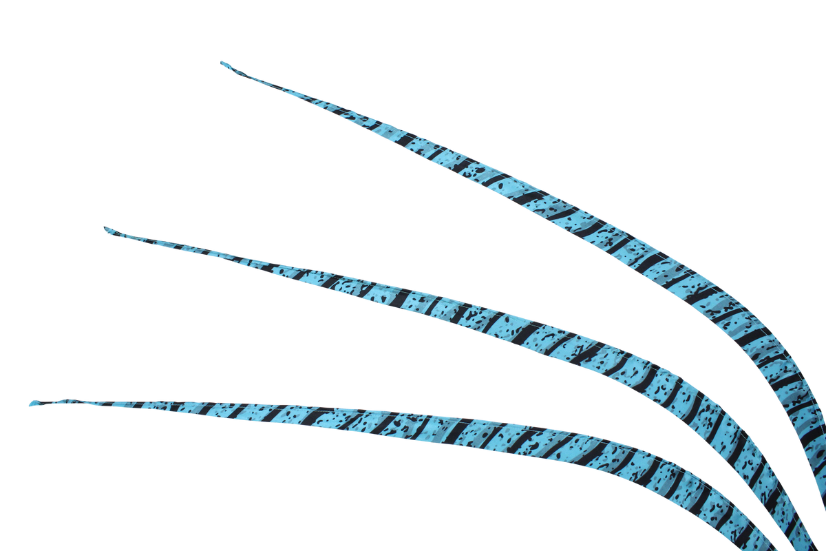 Artificial Zebra 38" Overdyed H12 Aqua Blue