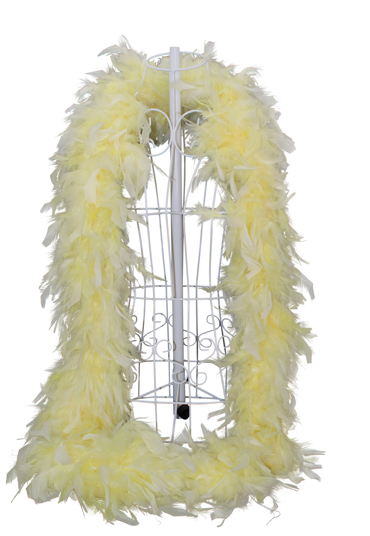 Feather Boa Chandelle H34 Light Yellow