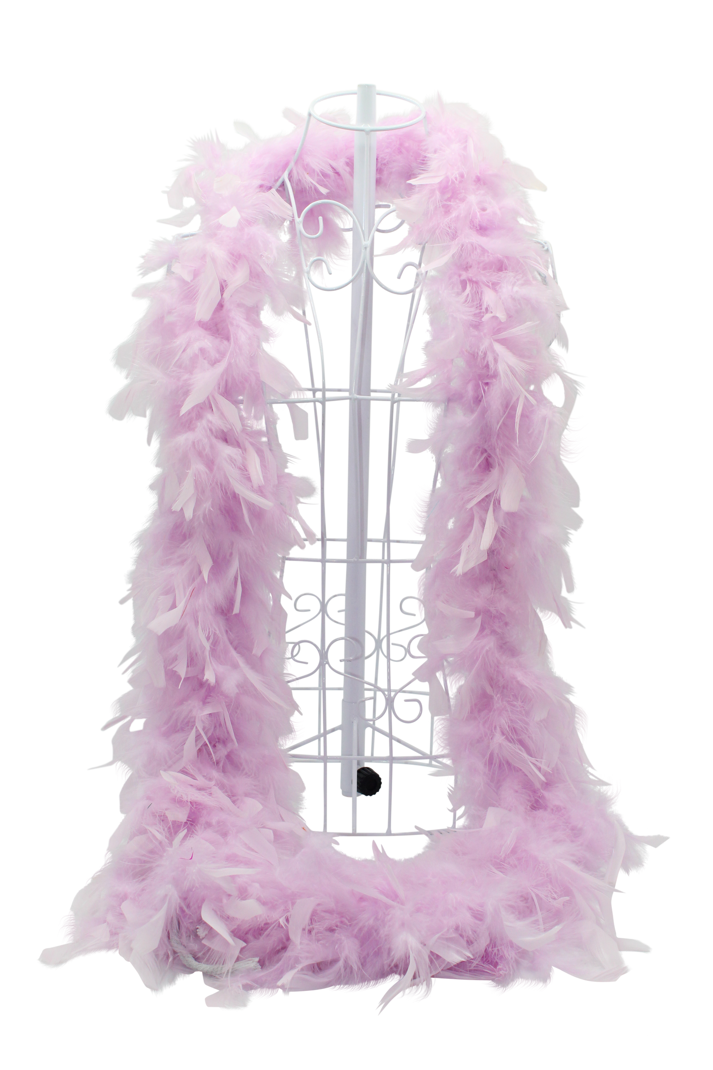 Feather Boa Chandelle H95 Lilac Cloud