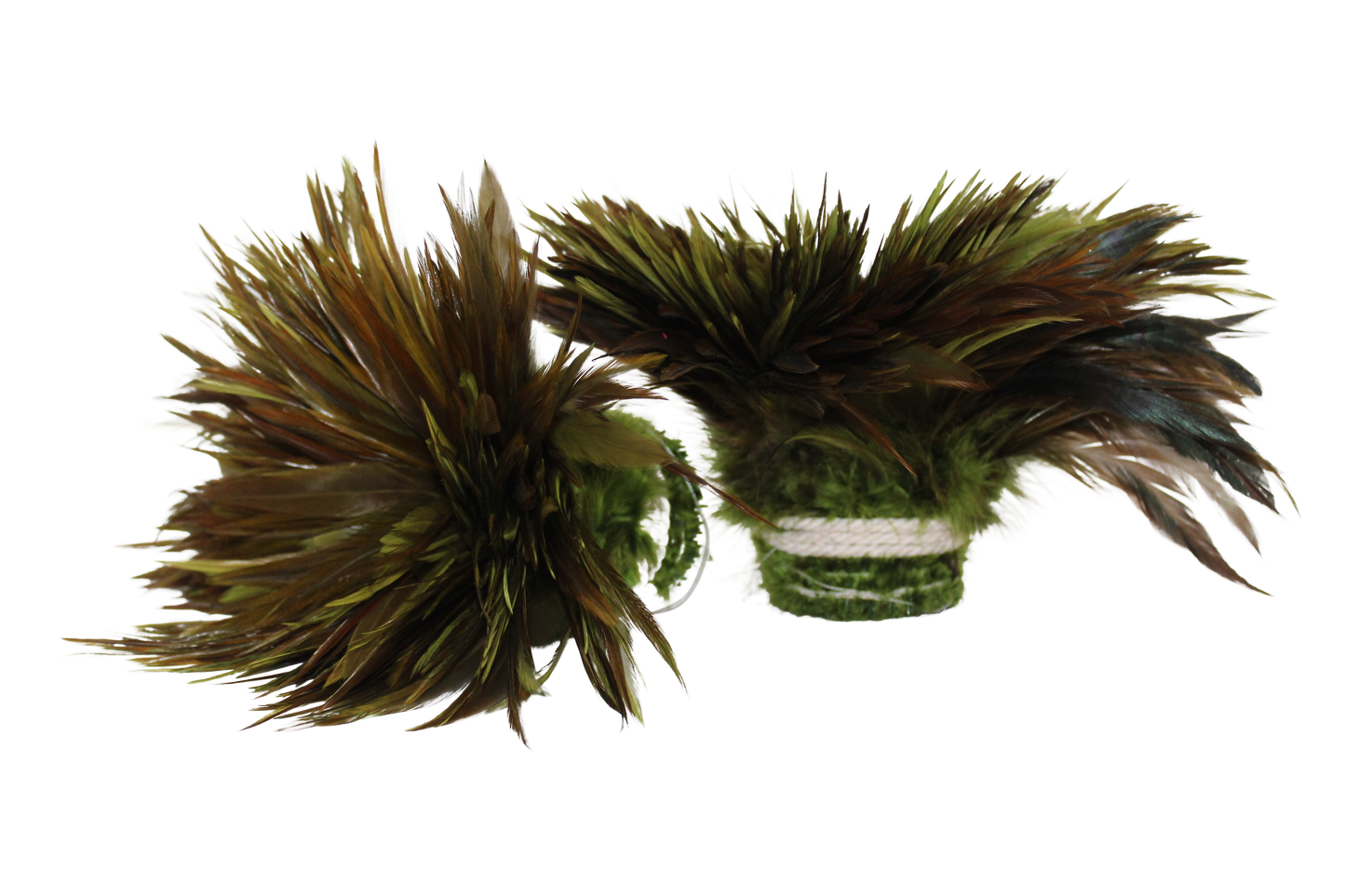 Saddles 6-7" Overdyed Strung H1 Olive