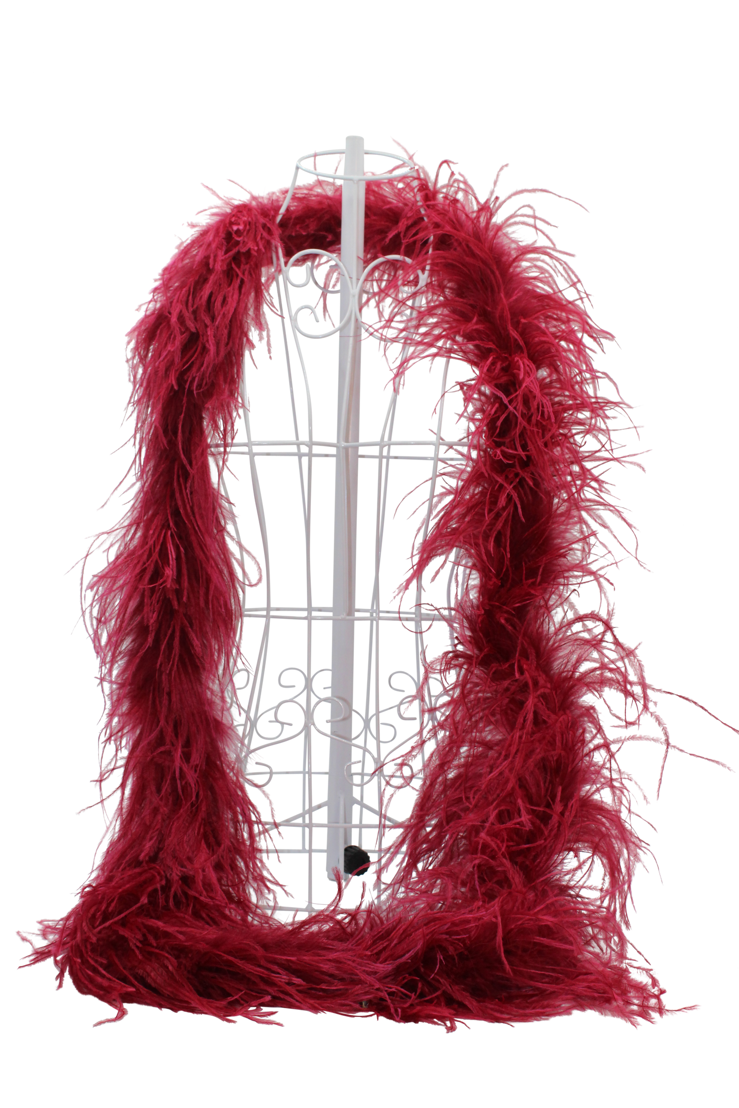 Feather Boa Ostrich H57 Cranberry