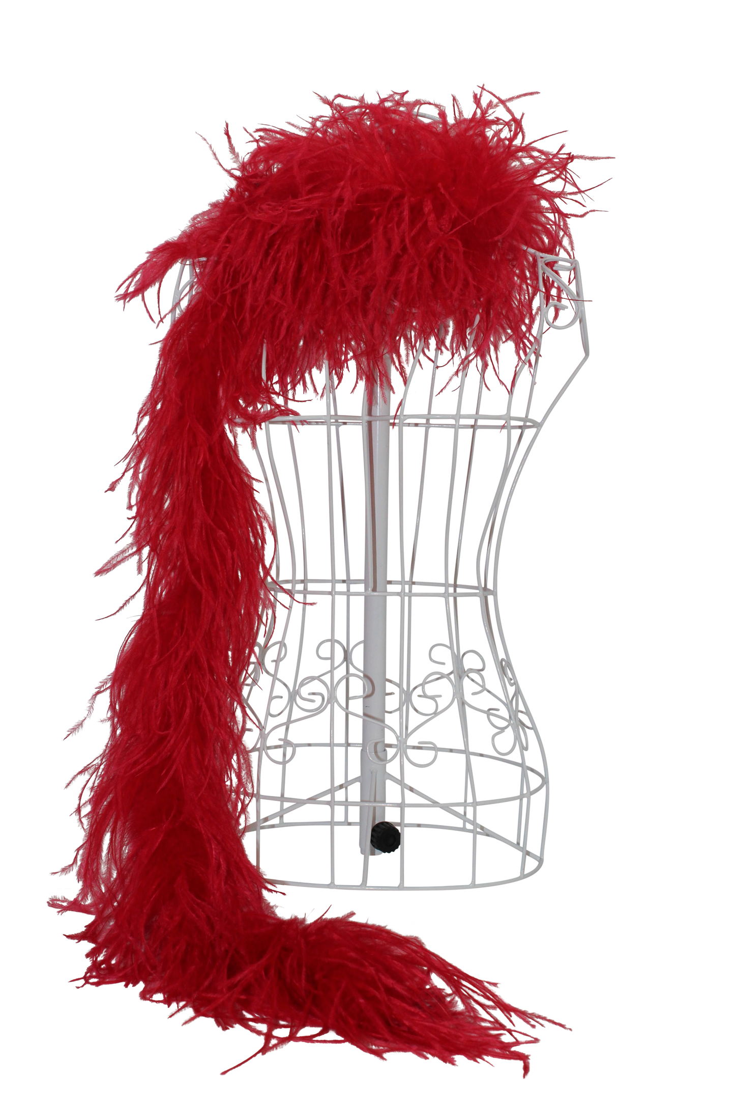 Feather Boa Ostrich H72 Red