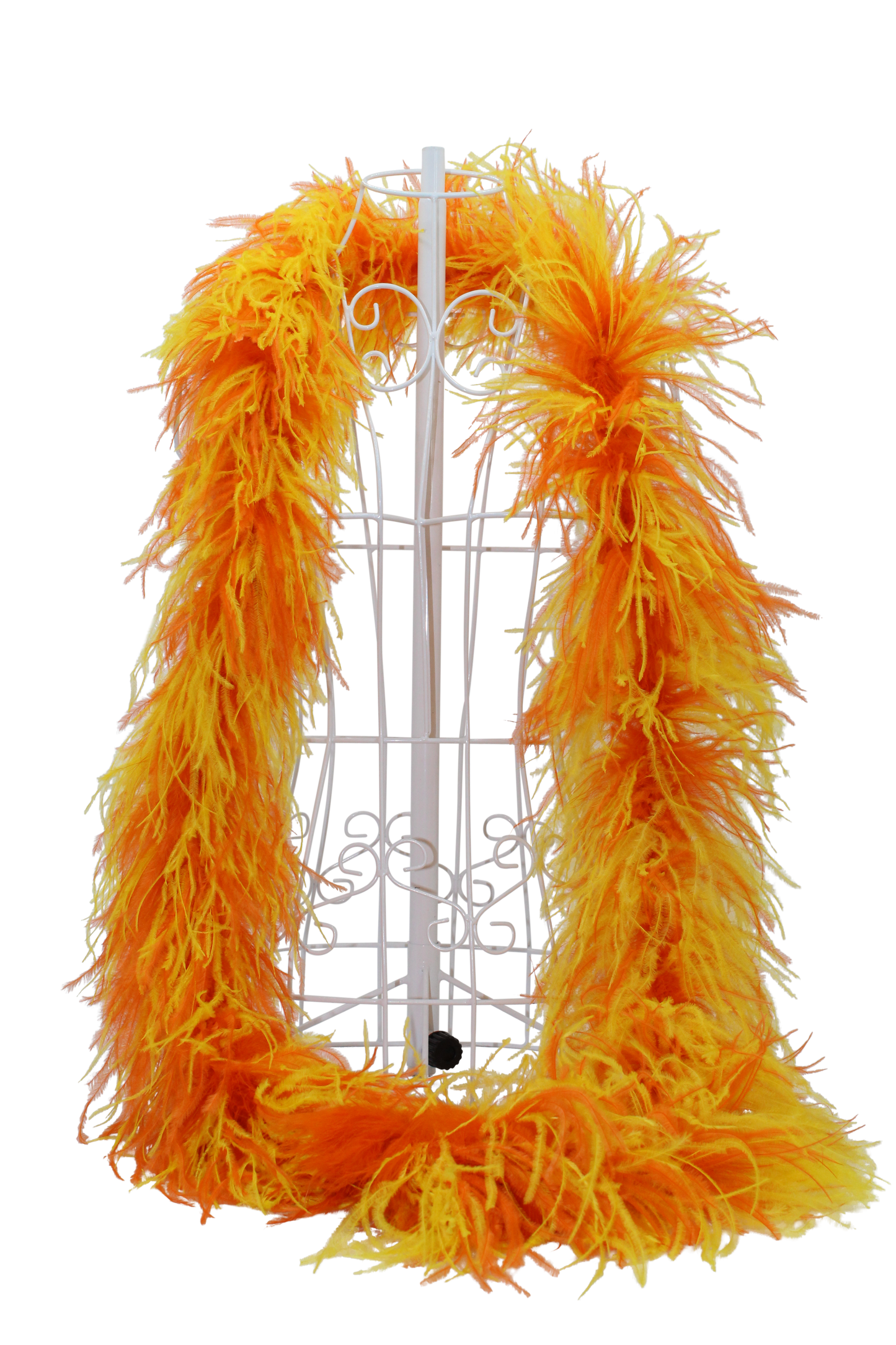 Feather Boa Ostrich Mix H36 Yellow & H62 Orange