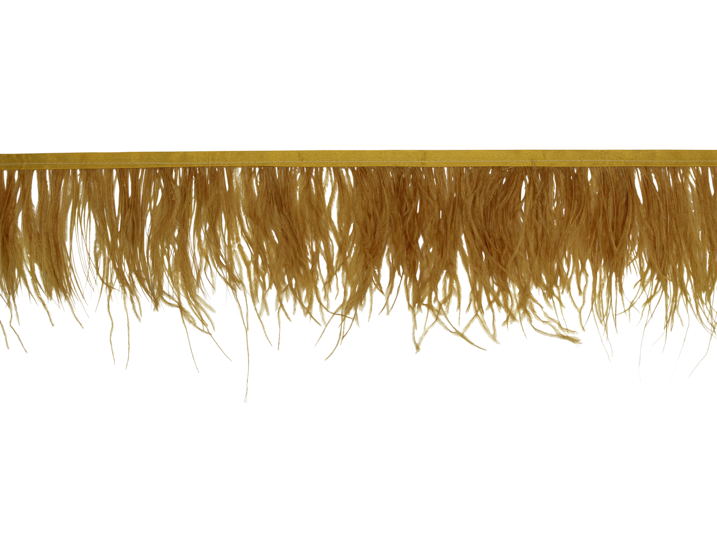 Ostrich Fringe 5-7" H105 Antique Gold