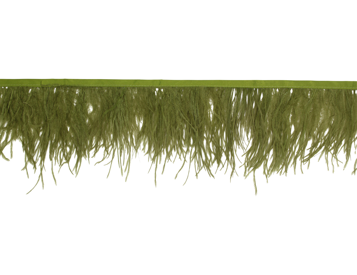 Ostrich Fringe 5-7" H2 Olive