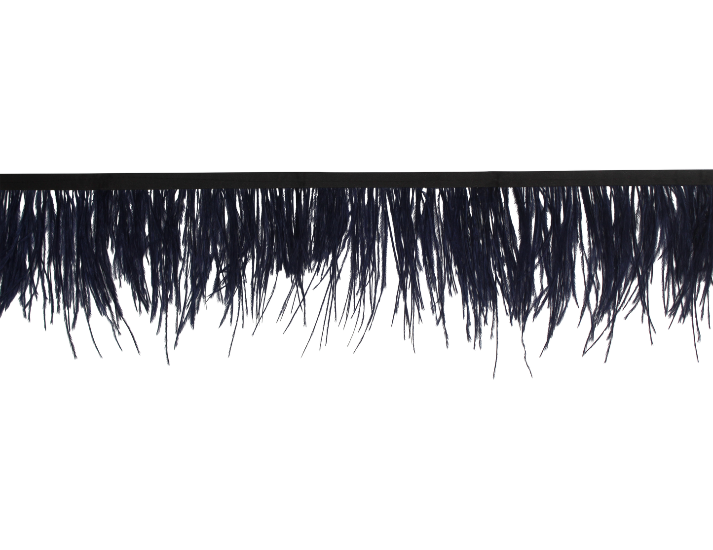Ostrich Fringe 5-7" H24 Navy Blue