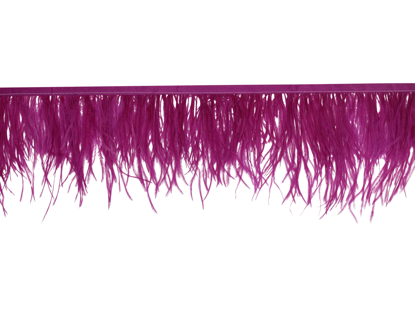 Ostrich Fringe 5-7" H52 Magenta
