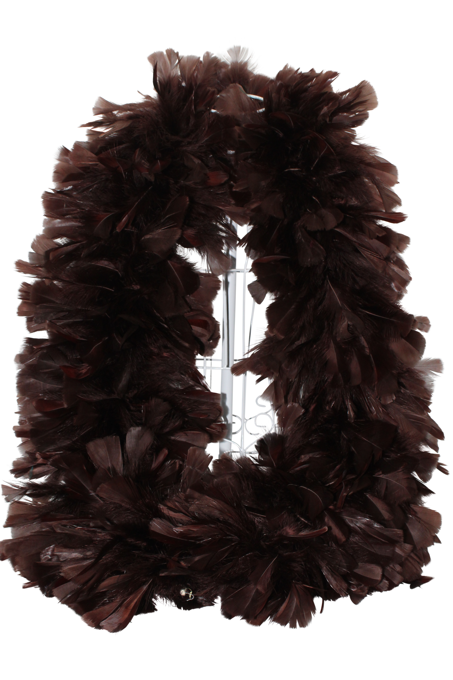 Feather Boa Turkey Ruff H31 Dark Brown