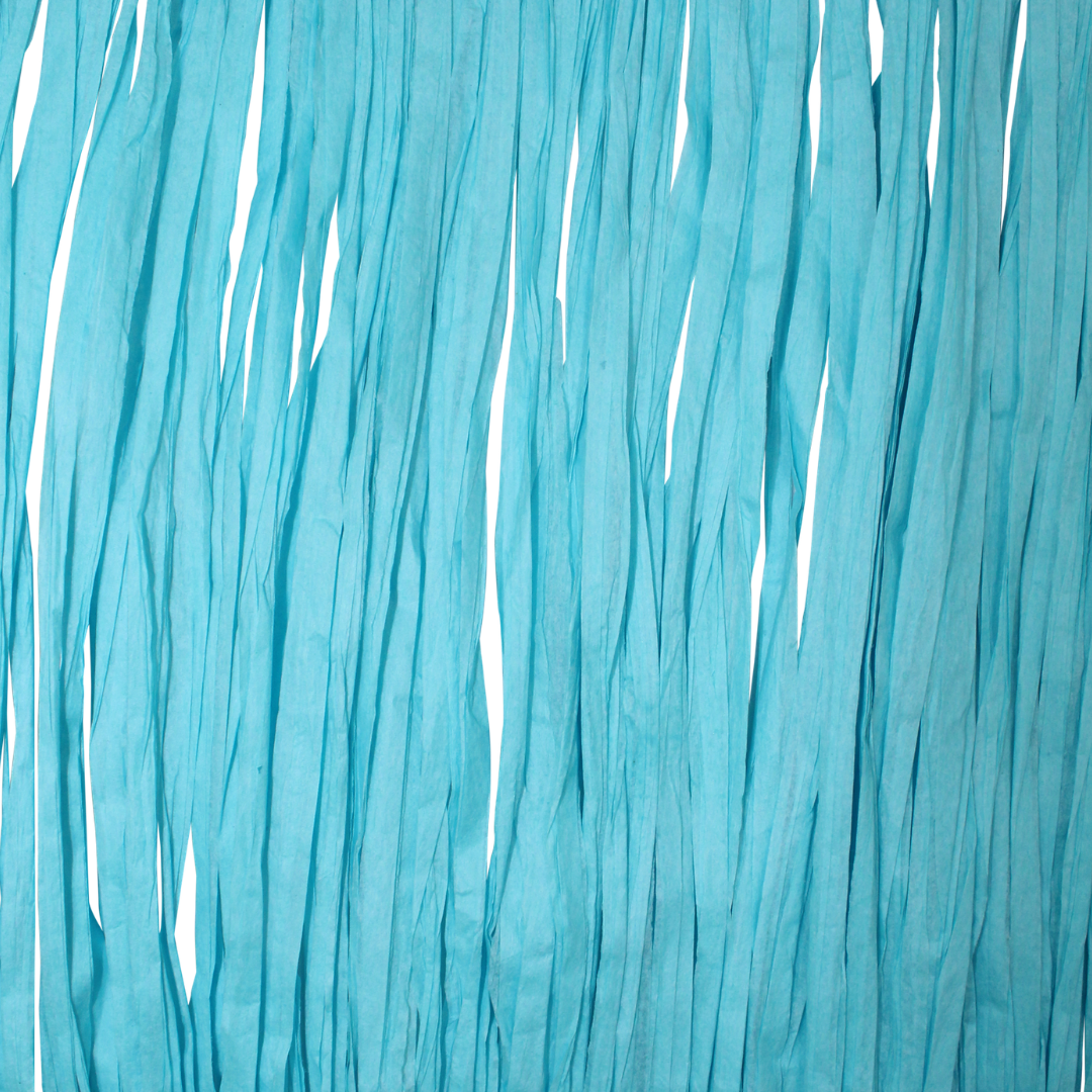 8" Raffia H12 Aqua