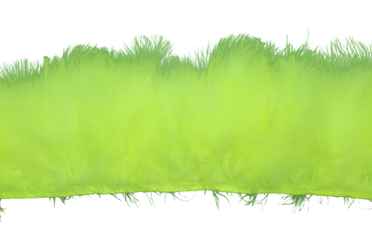 5-7" Marabou Puff Yards H116 Neon Yellow