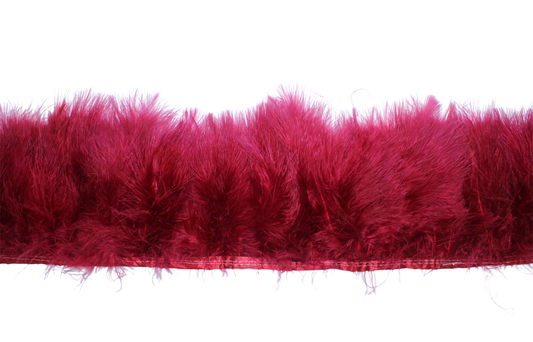 5-7" Marabou Puff Yards H57 Cranberry