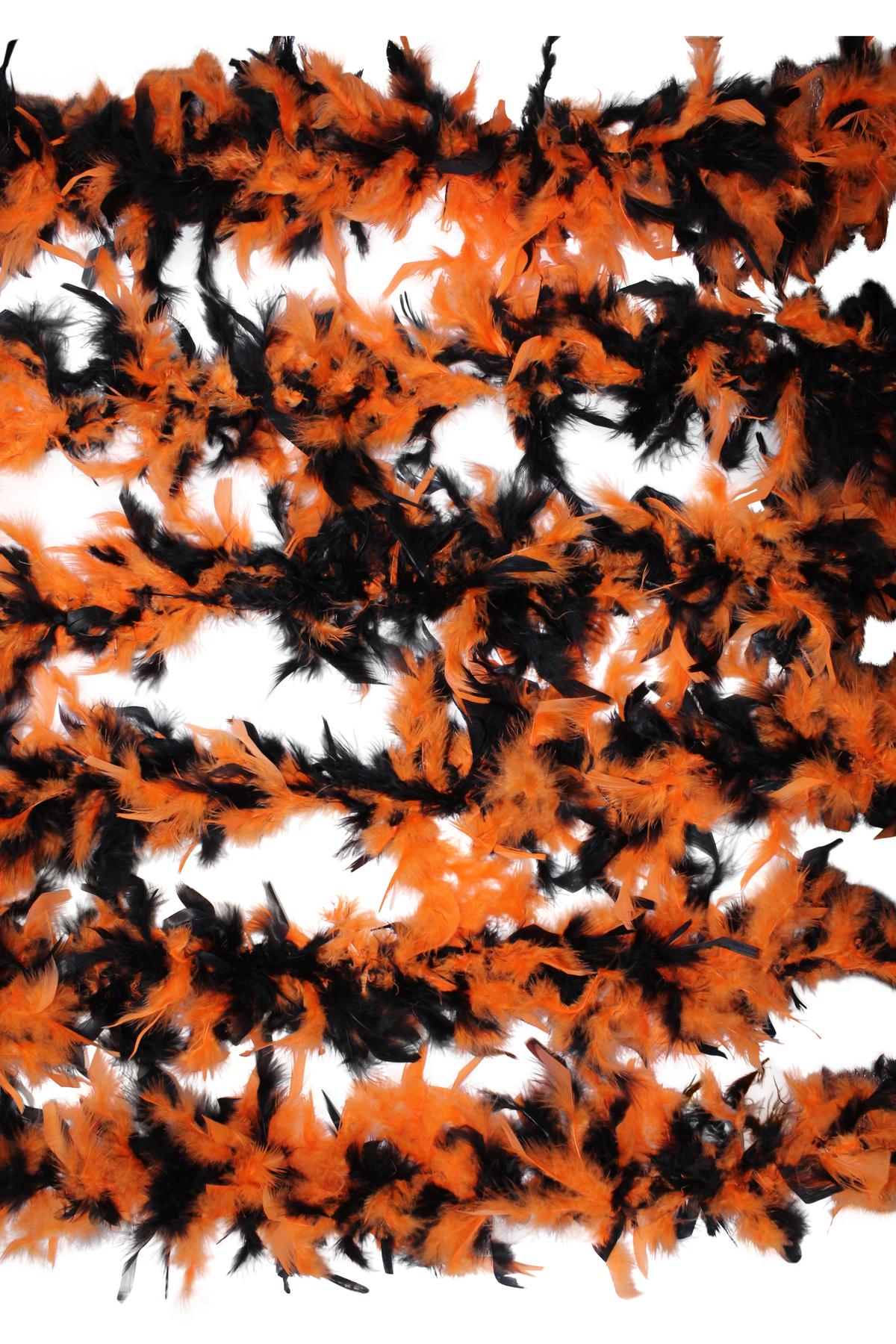 Halloween Chandelle Boas 6-Pack – Black & Orange | 20g
