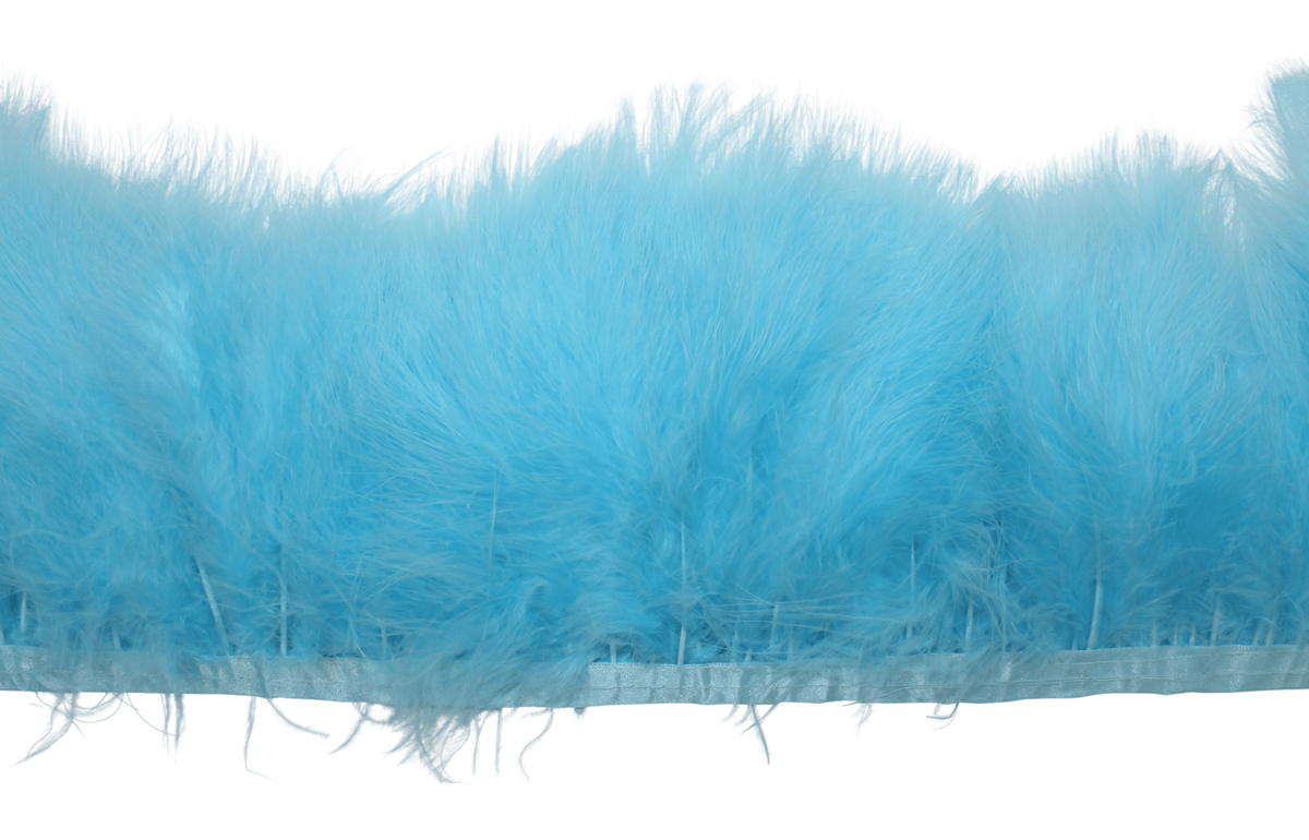 5-7" Marabou Puff Yards H14 Baby Blue
