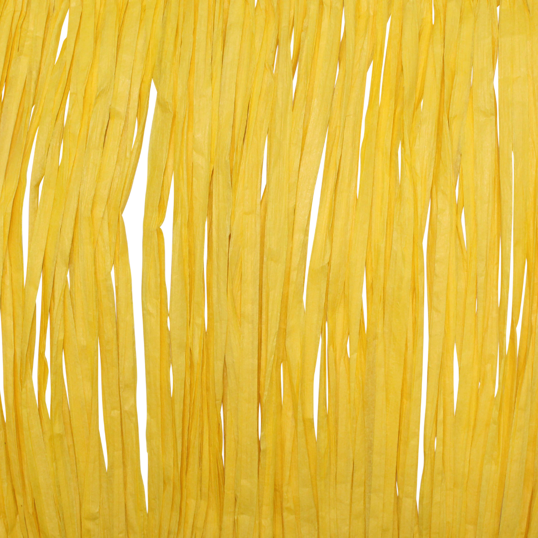 8" Raffia H36 Yellow