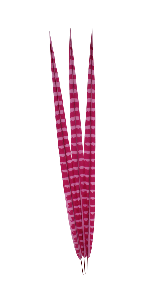 Artificial Ringneck 24" Bleached & Dyed Hot Pink H69