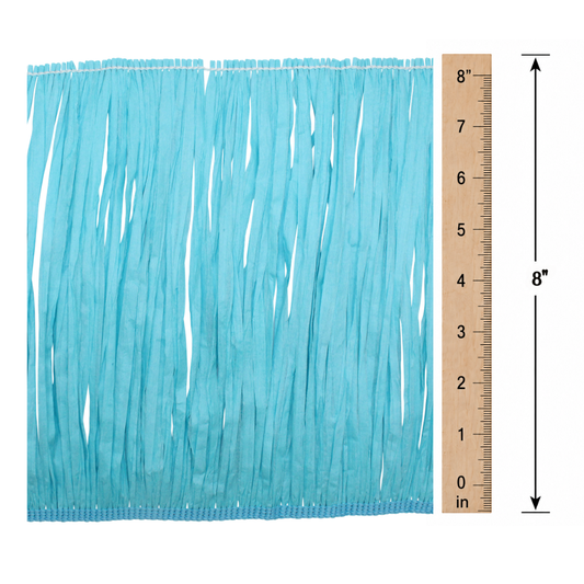 8" Raffia H12 Aqua