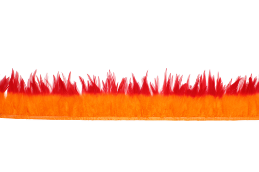 4-7" Saddle Yards 2 Tone H61 Orange & H72 Red