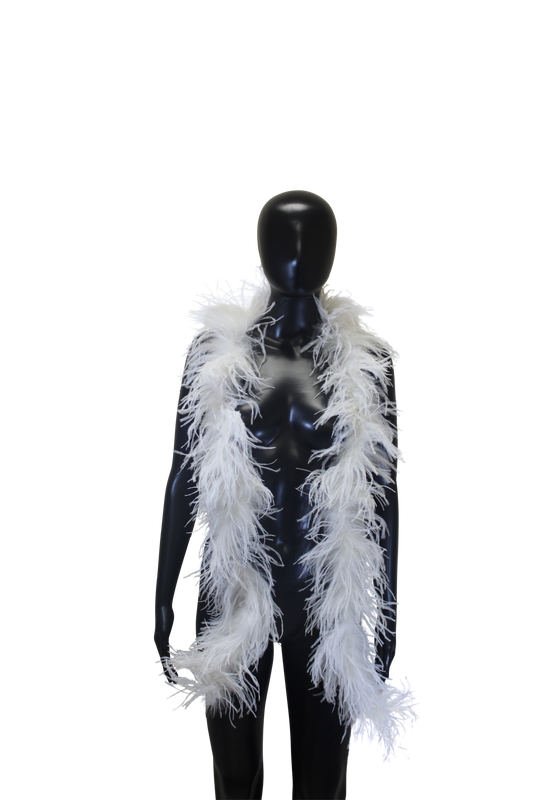 Feather Boa Ostrich H81 White