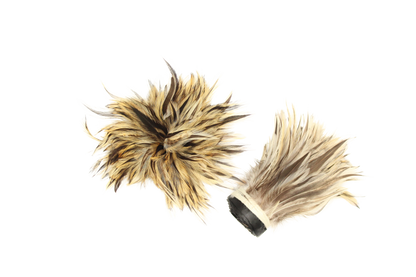 MD Hackles Natural Black/White, 2 yd Bundle