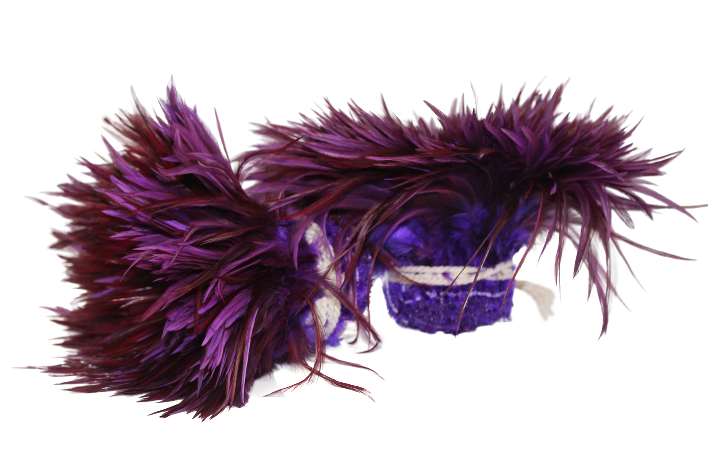 Saddles 6-7" Overdyed Strung H75 Purple