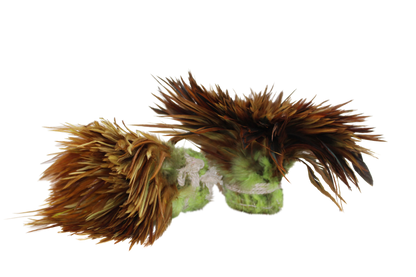 Saddles 6-7" Overdyed Strung Neon Yellow