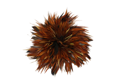 6-7" Rooster Saddles Overdyed Neon Yellow