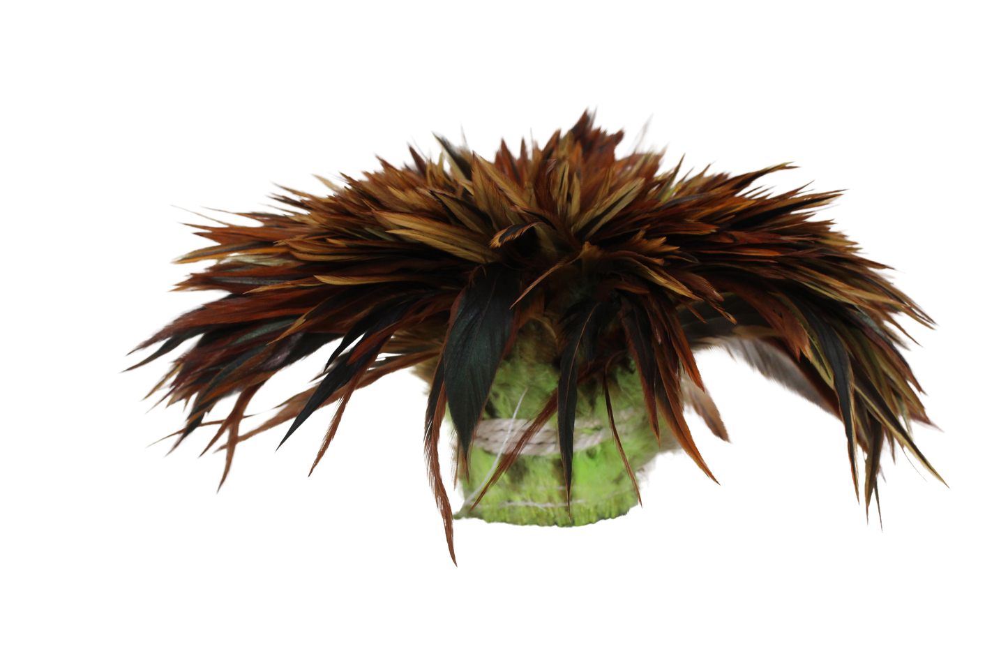 Saddles 6-7" Overdyed Strung Neon Yellow