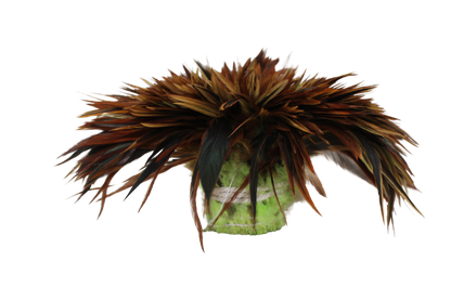 Saddles 6-7" Overdyed Strung Neon Yellow