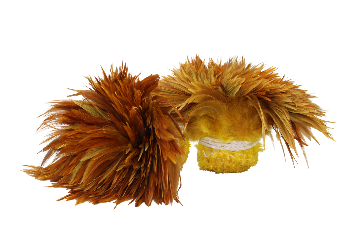 Saddles 6-7" Overdyed Strung H36 Yellow