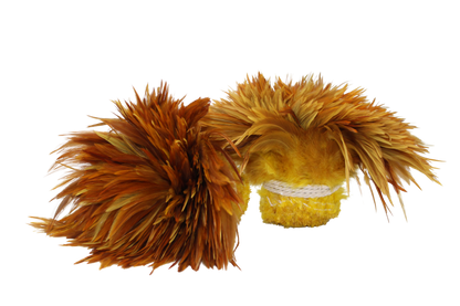 Saddles 6-7" Overdyed Strung H36 Yellow