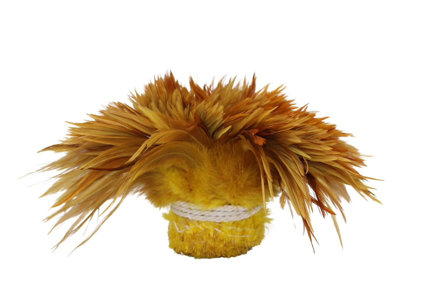 Saddles 6-7" Overdyed Strung H36 Yellow