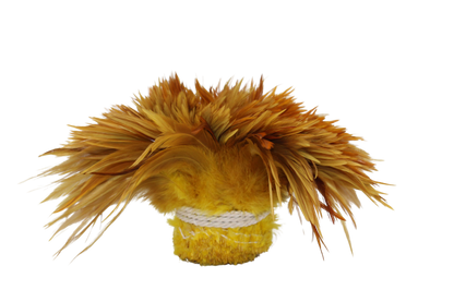 Saddles 6-7" Overdyed Strung H36 Yellow