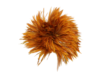 6-7" Rooster Saddles Overdyed Yellow H36