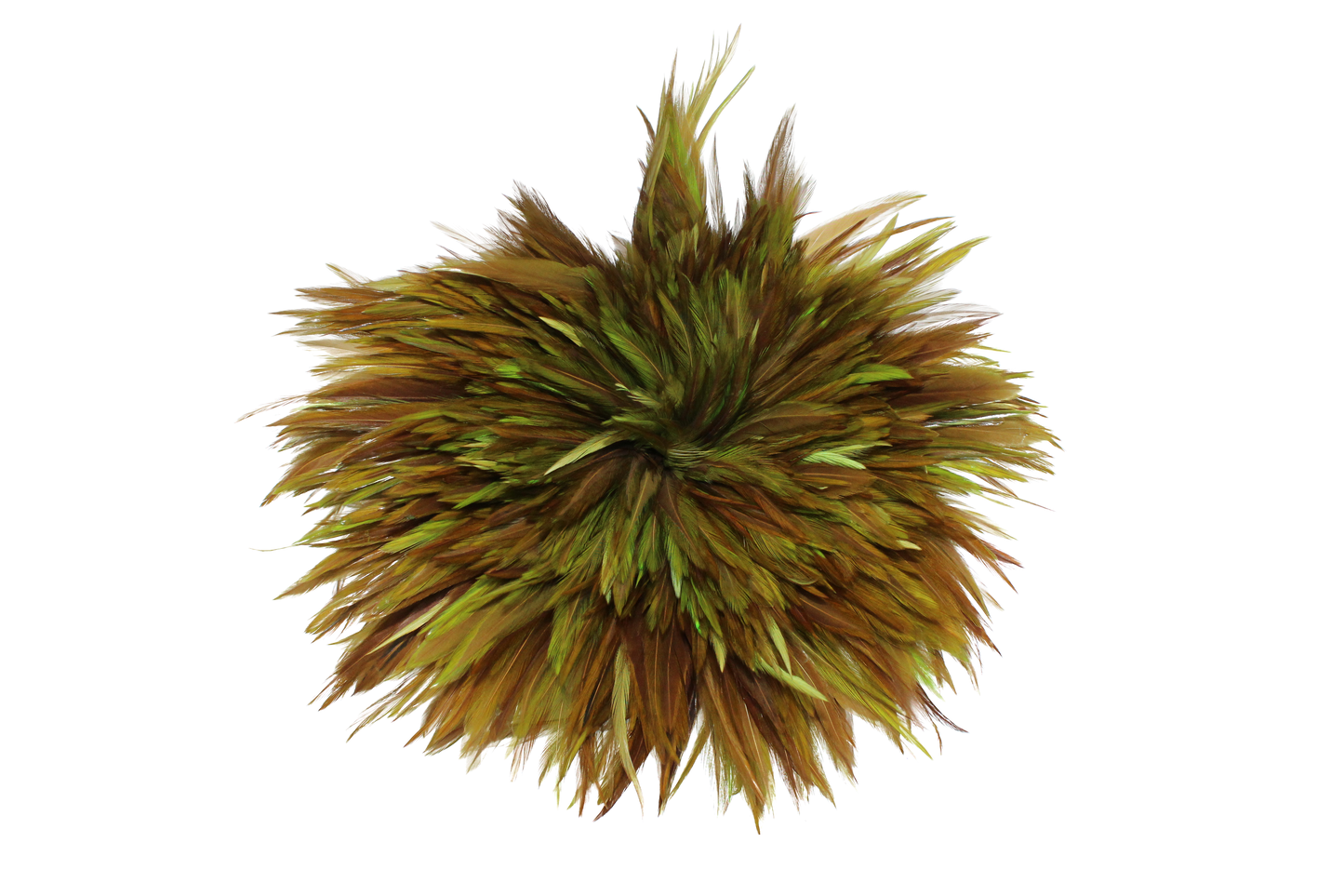 Saddles 6-7" Overdyed Strung Neon Green