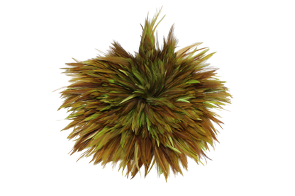 Saddles 6-7" Overdyed Strung Neon Green