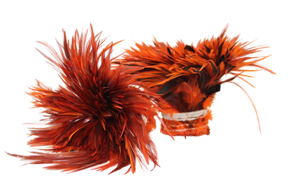 Saddles 6-7" Overdyed Strung H62 Orange