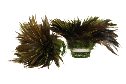 Saddles 6-7" Overdyed Strung H1 Olive