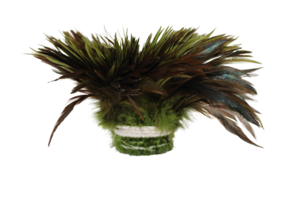 Saddles 6-7" Overdyed Strung H1 Olive