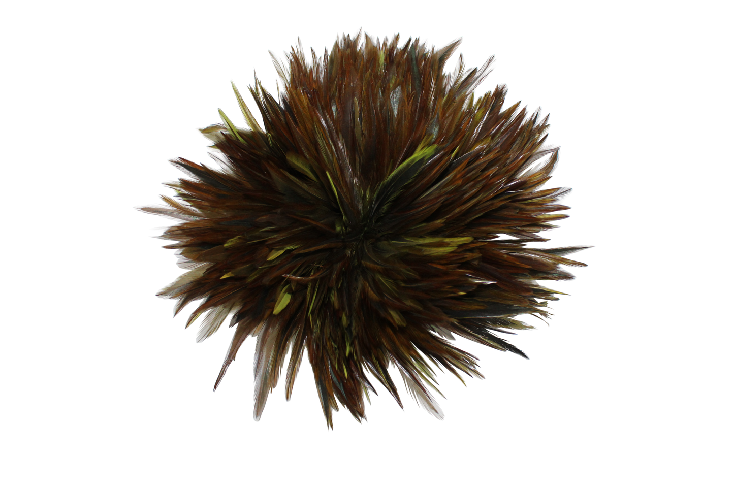 6-7" Rooster Saddles Overdyed Olive H1