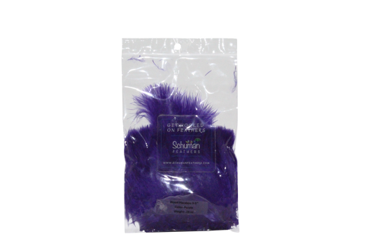3-5" Turkey Marabou Purple H76 Feather Pack