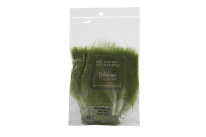 3-5" Turkey Marabou Olive H1 Feather Pack