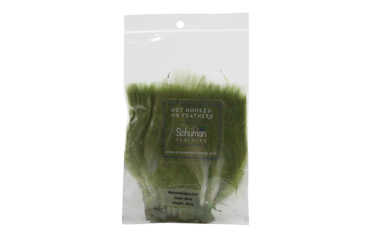 3-5" Turkey Marabou Olive H1 Feather Pack
