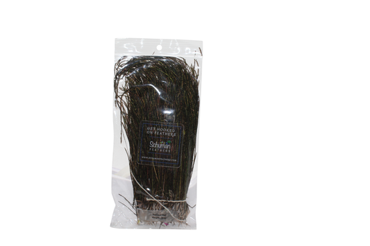 6" + Natural Peacock Herl Feather Pack