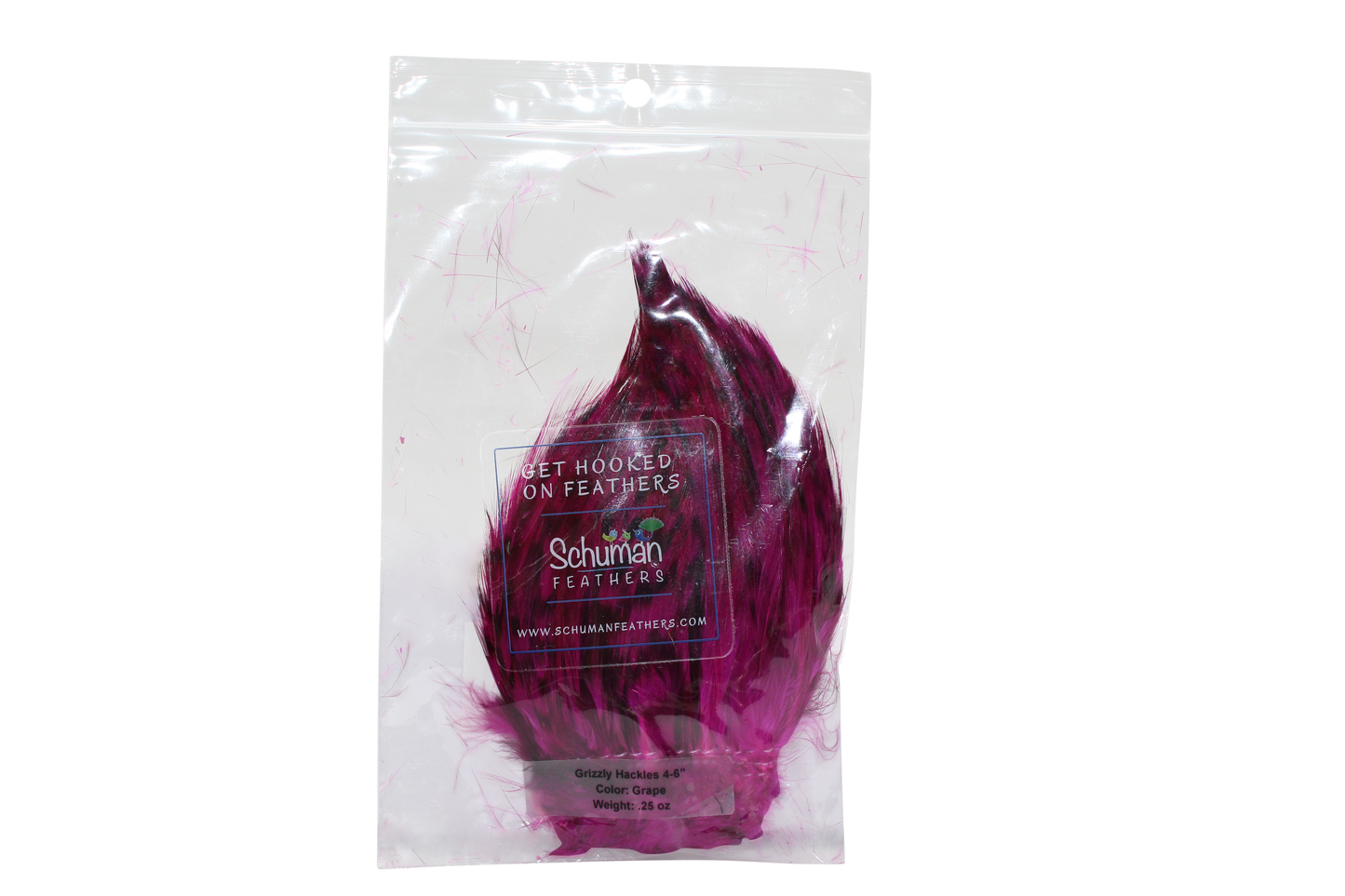 4-6" Grizzly Hackles Grape H103