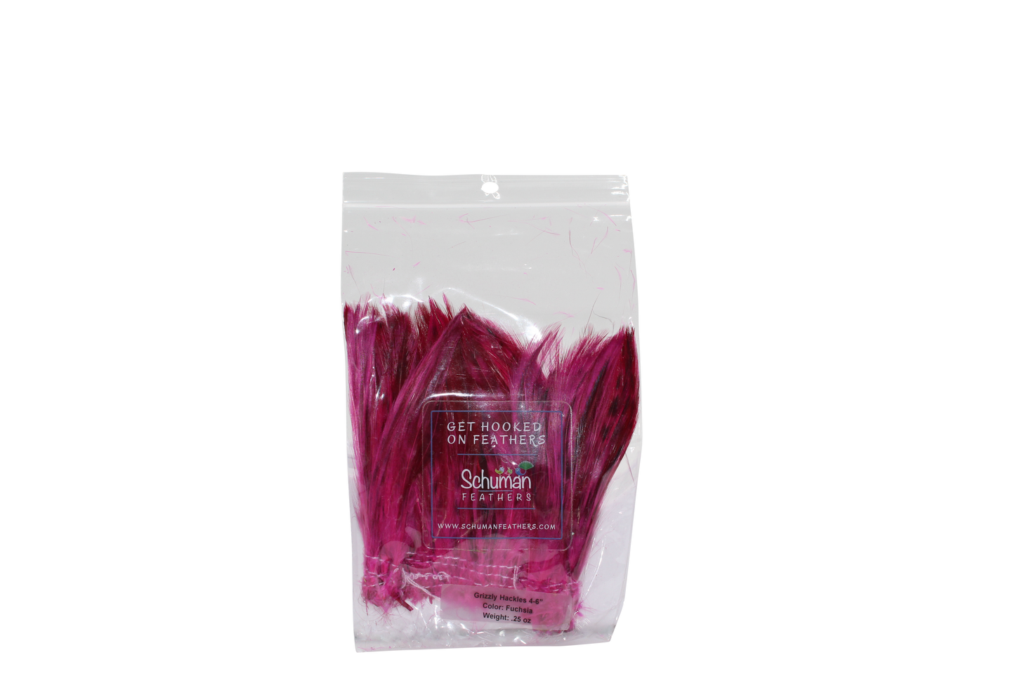 4-6" Grizzly Hackles H70 Fuchsia