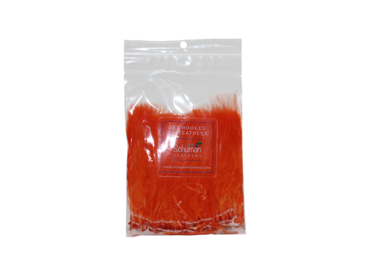 3-5" Turkey Marabou Orange H62 Feather Pack